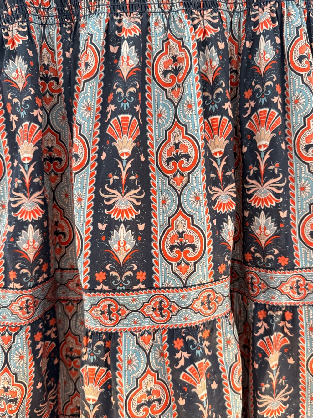 Hill House Home Kimmy Maxi Nap Dress - Medium in Emma stripe/Navy Multi - Picture 3 of 6
